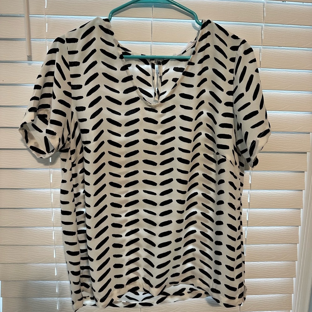 Elegant Monochrome Women's Blouse